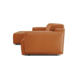 Valencia Valentina Leather Three Seats With Left Chaise Recliner Sofa Cognac Nappa 11000 Leather Kiln Dried Wood - thumbnail 9