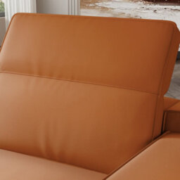Valencia Valentina Leather Three Seats With Left Chaise Recliner Sofa Cognac Nappa 11000 Leather Kiln Dried Wood - thumbnail 6