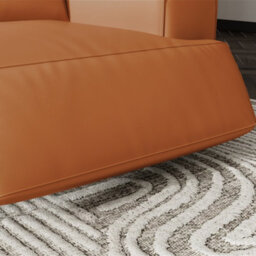 Valencia Valentina Leather Three Seats With Left Chaise Recliner Sofa Cognac Nappa 11000 Leather Kiln Dried Wood - thumbnail 7