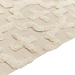 Beliani Beige Rug, 160 X 230 Cm, Hand-Tufted Geometric Design - thumbnail 7