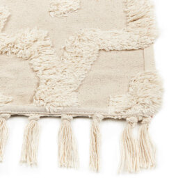 Beliani Beige Rug, 160 X 230 Cm, Hand-Tufted Geometric Design - thumbnail 5