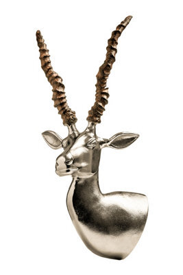 Orsina Gazelle Wall Mountable Sculpture, Decorative Art Sculpture For Wall, Traditional Gazelle Head Wall Art - image 1