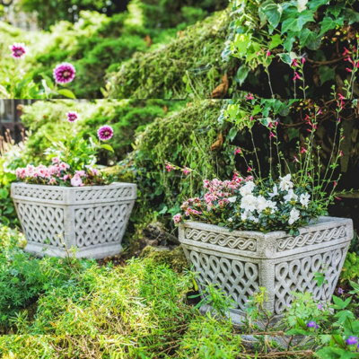 Pair Of Large Arabic Style Garden Planter - image 1
