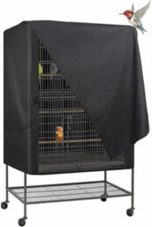 Pcs Bird Cage Cover 80 X 54 120 Cm, Washable Protective Net For Parrot Cage, Made Of 210D Oxford Fabric, Waterproof And Breathable - thumbnail 1