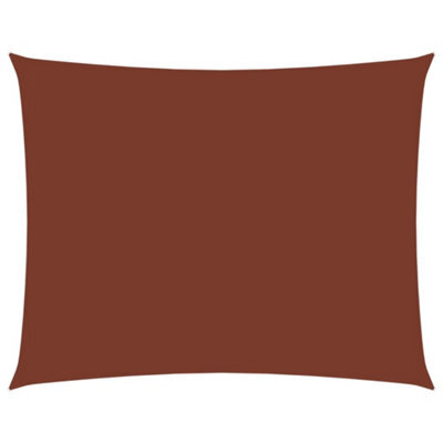 Berkfield Sunshade Sail Oxford Fabric Rectangular 2X3.5 M Terracotta - image 1
