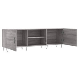Berkfield Sturdy Tv Cabinet Grey Sonoma 150X30X50 Cm Engineered Wood - thumbnail 6