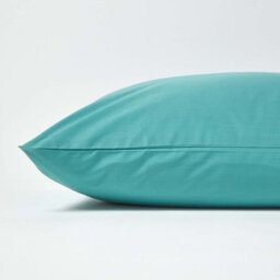 Homescapes Teal Continental Egyptian Cotton Pillowcase 200 Tc, 80 X 80 Cm - thumbnail 2