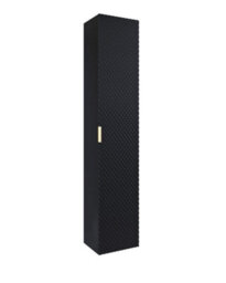 Arte Laura 17 Tall Bathroom Cabinet H1860mm W350mm D350mm - White Gloss Finish - thumbnail 1