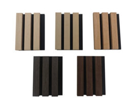 AVER-GROWTH 4-Piece Modern Wooden Acoustic Wall Panels 60 X 60 Centimetres - Light Oak Finish - thumbnail 7