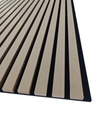 AVER-GROWTH 4-Piece Modern Wooden Acoustic Wall Panels 60 X 60 Centimetres - Light Oak Finish - thumbnail 5