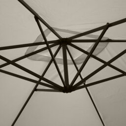 Sweeek - Offset Square Parasol 3X3M Off-White 300X295X250 Cm - Hardelot - thumbnail 5