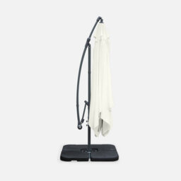 Sweeek - Offset Square Parasol 3X3M Off-White 300X295X250 Cm - Hardelot - thumbnail 3