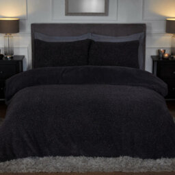 Smart Living Luxury Sparkle Teddy Fleece Duvet Cover With Pillowcases
