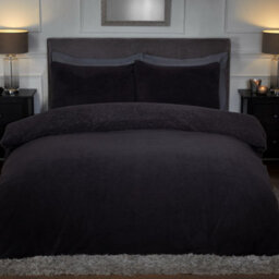Smart Living Luxury Sparkle Teddy Fleece Duvet Cover With Pillowcases - thumbnail 2