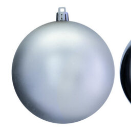 Christmas Tree World 10Cm Silver Bauble Set Shiny/matt (40 Pc) - thumbnail 4