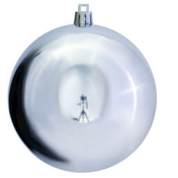 Christmas Tree World 10Cm Silver Bauble Set Shiny/matt (40 Pc) - thumbnail 5