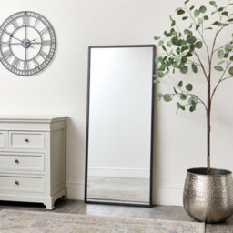 Melody Maison Large Black Rectangle Wall Mirror 60Cm X 140Cm - thumbnail 2