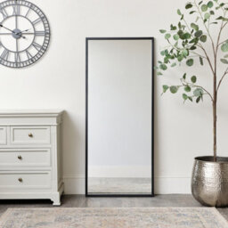 Melody Maison Large Black Rectangle Wall Mirror 60Cm X 140Cm - thumbnail 6