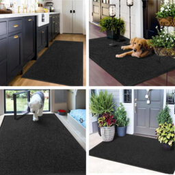Barrier Mat 60 X 150 Cm Black Dirt Trapper Mat Door Mat Non Slip Washable Indoor Rug Ideal For Entryways Hallways And Offices - thumbnail 4
