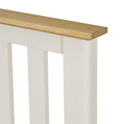 Statement Furniture Pembroke Double Bed Frame 4Ft6 With Slatted Headboard - Pebble - thumbnail 5