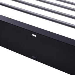 Thehotsale Iron Amd Aluminium Space-Saving Wall Mounted Towel Drying Rack In Black - thumbnail 6