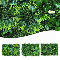 Amorly 10Pcs Artificial Greenery Wall, Fake Plant Panels,uv Anti Faux Grass Wall, Green Backdrop, Privacy Fence Screen - thumbnail 5