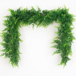 Artificial Boston Ferns, Hanging Leaves, Artificial Greenery Garland, 170Cm Long Garland For Wedding Backdrop, Arch - thumbnail 6