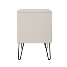 Anzio Matt Kashmir 2 Drawer Non-Extendable Bedside Table (H)574mm (W)575mm (D)395mm - thumbnail 4