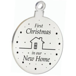 Red Ocean Christmas Tree Decoration 1St First Christmas New Home Bauble - thumbnail 5