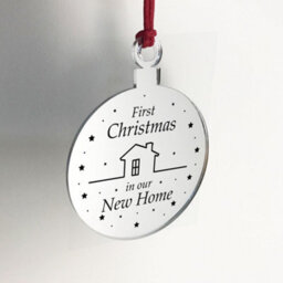 Red Ocean Christmas Tree Decoration 1St First Christmas New Home Bauble - thumbnail 4