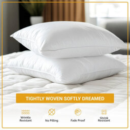 Pamposh 400 Thread Count Egyptian Cotton Pillow Cases 2 Pack Breathable Ultrasoft Pillow Covers - thumbnail 3