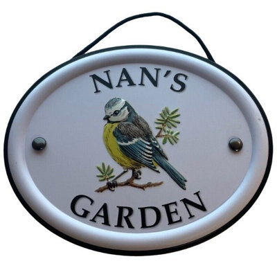 Mulberry Studios Decorative Bird Garden Sign - Nan's Garden