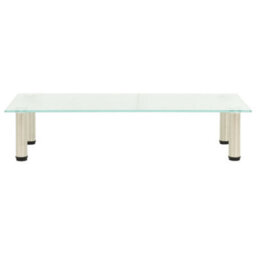 Berkfield Modern Tv Stand Frosted 80X35X17 Cm Tempered Glass