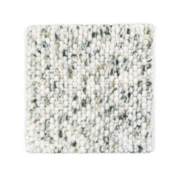 Allure Bath Fashions Marl Chunky Bobble Square Bath Mat Non Slip - Green - thumbnail 1