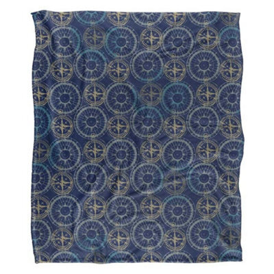 Jq Licensing Silky Comp Supersoft Blanket Navy/gold (One Size) - image 1
