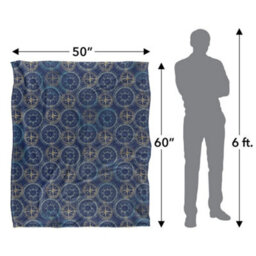 Jq Licensing Silky Comp Supersoft Blanket Navy/gold (One Size) - thumbnail 5