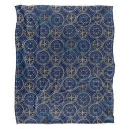 Jq Licensing Silky Comp Supersoft Blanket Navy/gold (One Size)