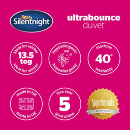 Silentnight Ultrabounce 13.5 Tog Duvet, White, King - thumbnail 9