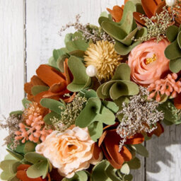 Dibor Traditional Floral Summer Door Wreath Spring Wreath 38Cm - thumbnail 3