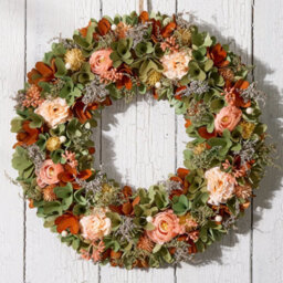 Dibor Traditional Floral Summer Door Wreath Spring Wreath 38Cm - thumbnail 1