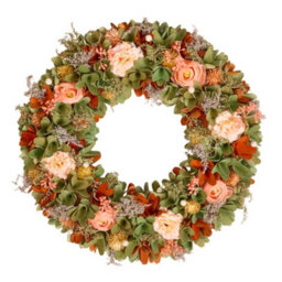 Dibor Traditional Floral Summer Door Wreath Spring Wreath 38Cm - thumbnail 2