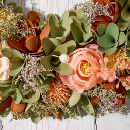 Dibor Traditional Floral Summer Door Wreath Spring Wreath 38Cm - thumbnail 5