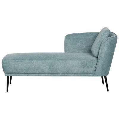Beliani Right-Hand Chaise Longue Artheze Fabric Light Blue - image 1