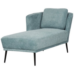 Beliani Right-Hand Chaise Longue Artheze Fabric Light Blue - thumbnail 4