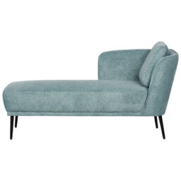 Beliani Right-Hand Chaise Longue Artheze Fabric Light Blue - thumbnail 1