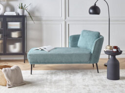 Beliani Right-Hand Chaise Longue Artheze Fabric Light Blue - thumbnail 2