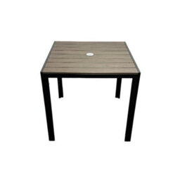 Outdoor Garden Table, Outdoor Dining Table, 80 Cm Square With Parasol Hole - thumbnail 1