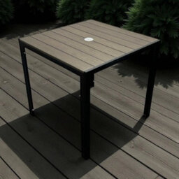 Outdoor Garden Table, Outdoor Dining Table, 80 Cm Square With Parasol Hole - thumbnail 2