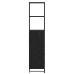 Walplus Bathroom Cabinet With Drawer Black Oak 35 X 37.5 X 166 Cm - thumbnail 7