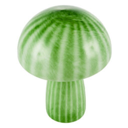 Happy Homewares 1970S Italian Design Translucent Jade Green Glass Mushroom Table Lamp - thumbnail 3